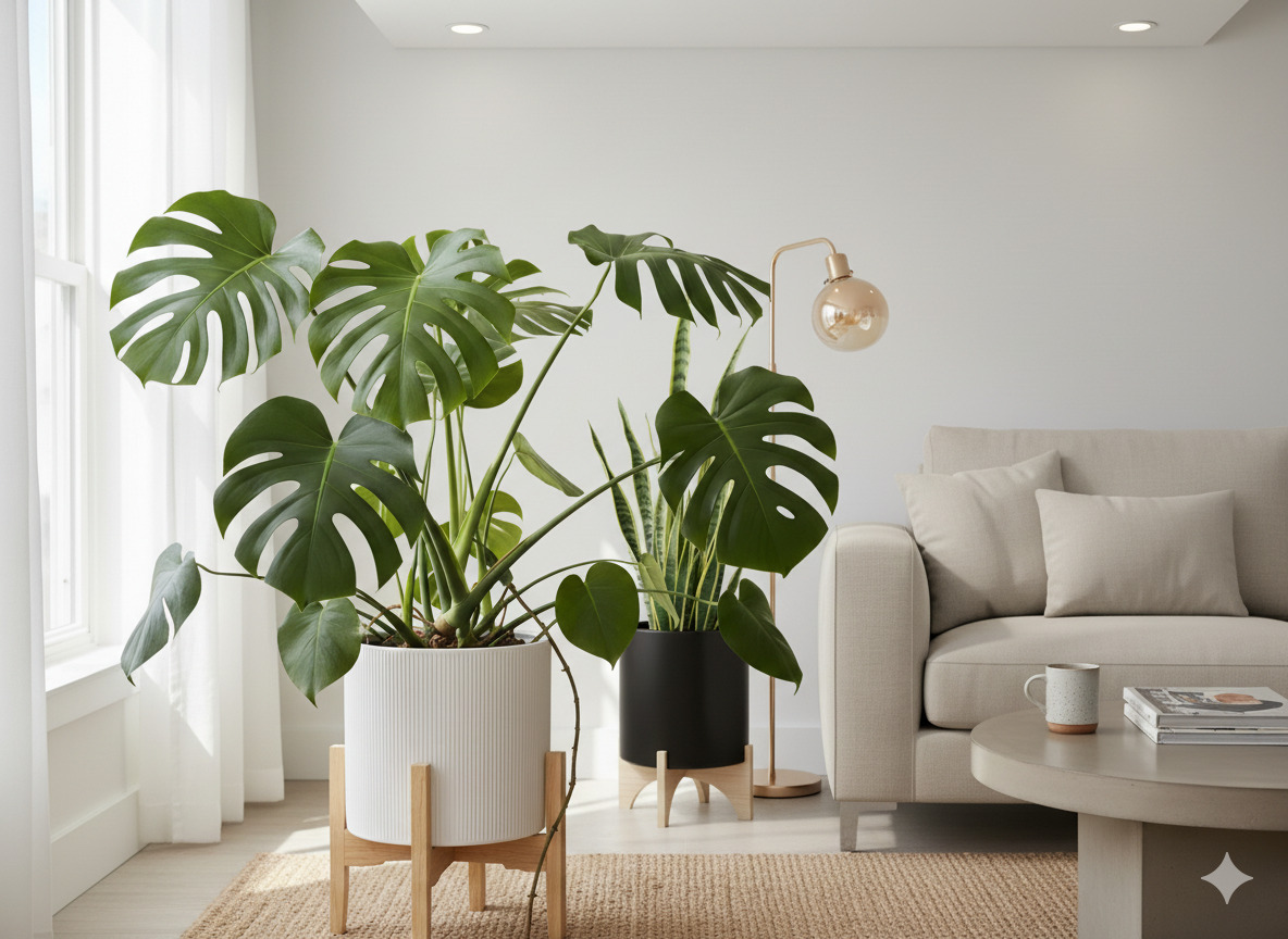 Indoor plants with proper lighting